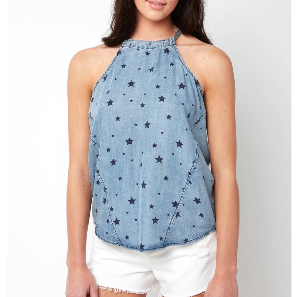 Chambray halter